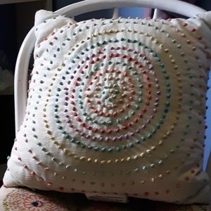 Rainbow throw pillow